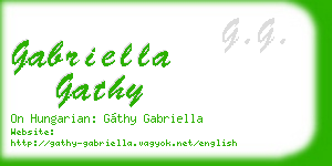 gabriella gathy business card